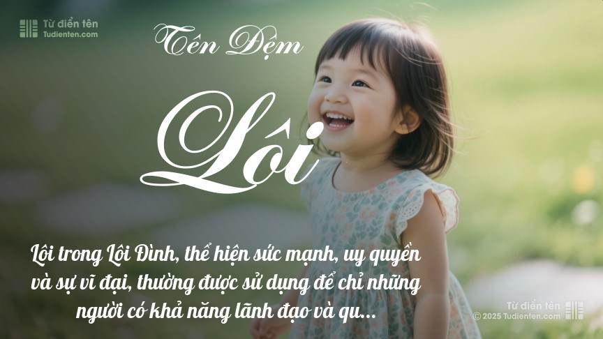 Ý nghĩa ngắn gọn của tên đệm Lôi
