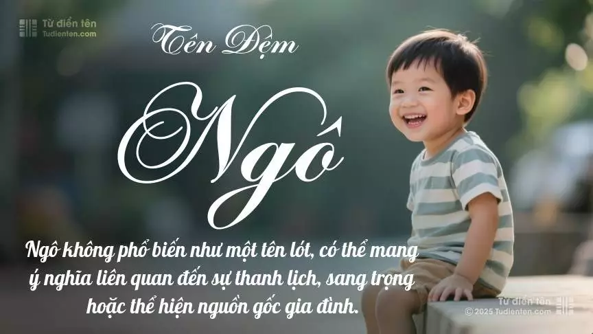 Đệm Ngô rất nam tính, gần như luôn được dùng làm tên lót cho bé trai.