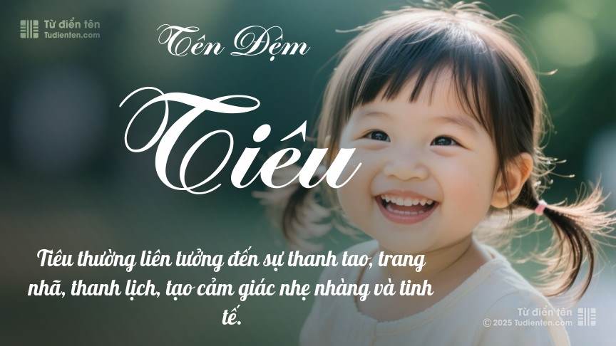 Ý nghĩa ngắn gọn của tên đệm Tiêu