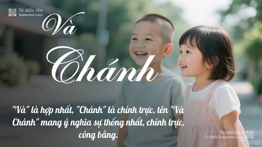 Ý nghĩa ngắn gọn của tên Và Chánh