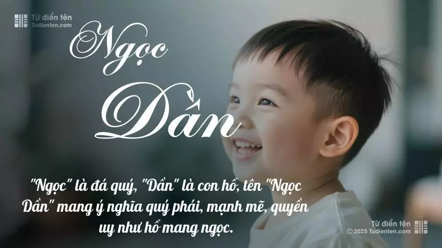 Tên Ngọc Dần mang đậm sắc thái nam tính, hầu như chỉ xuất hiện trong tên của bé trai.