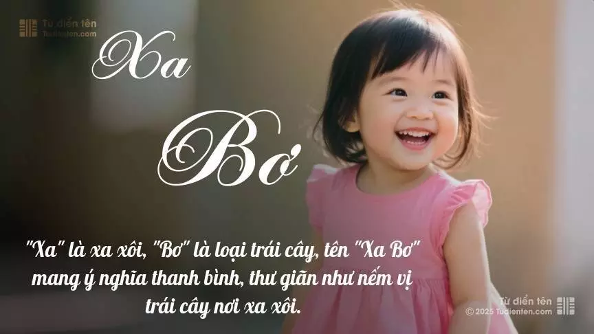 Tên Xa Bơ mang đậm sắc thái nữ tính, hầu như chỉ xuất hiện trong tên của bé gái.