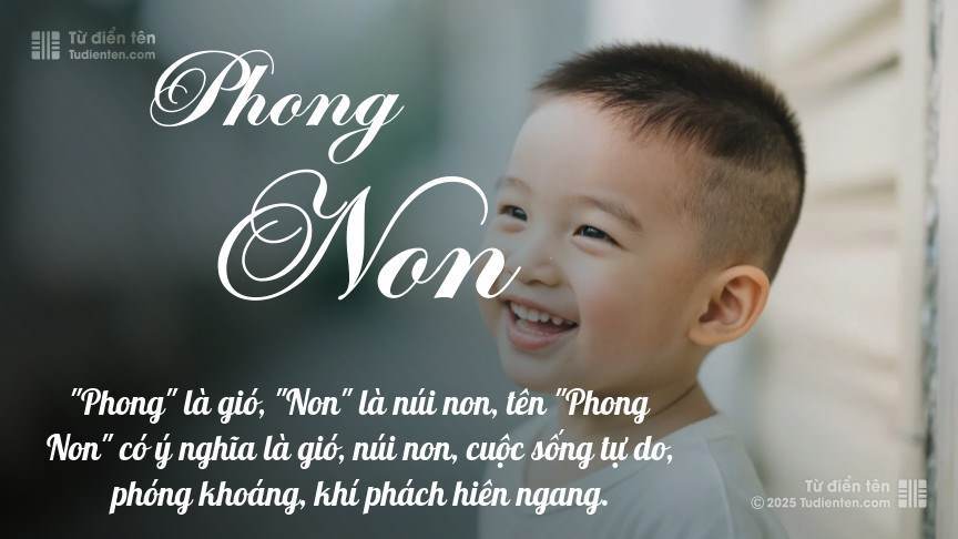 Ý nghĩa ngắn gọn của tên Phong Non