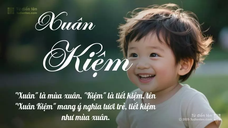 Tên Xuân Kiệm mang đậm sắc thái nam tính, hầu như chỉ xuất hiện trong tên của bé trai.
