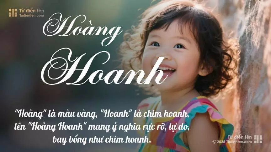 Tên Hoàng Hoanh chủ yếu dành cho bé gái, gợi lên vẻ đẹp nữ tính.