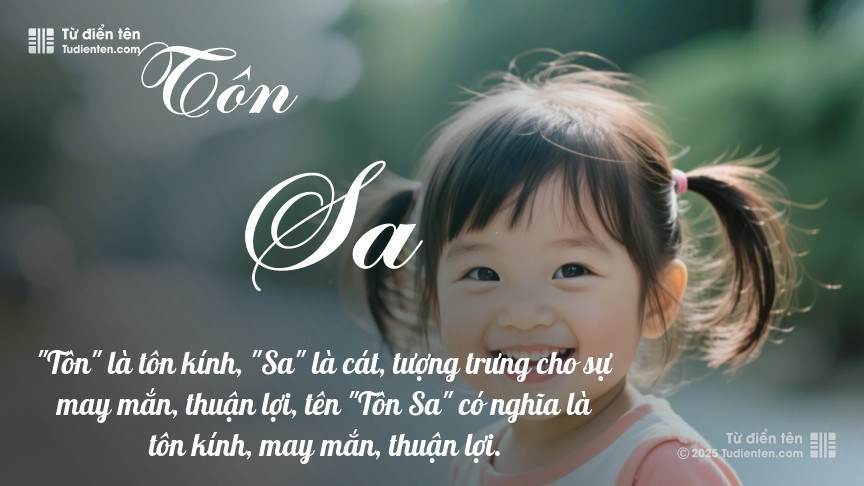 Tên Tôn Sa: Ý nghĩa, Phân tích, Phong thủy và Thần số học