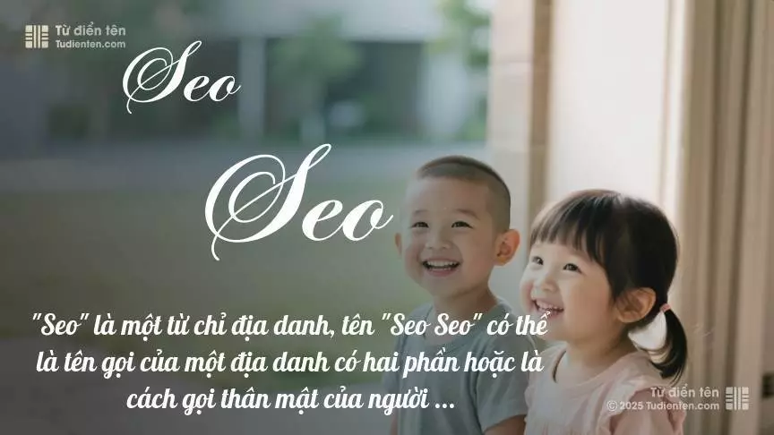 Tên Seo Seo rất hiếm khi gặp, mang lại cảm giác độc biệt, mới lạ và cá tính.