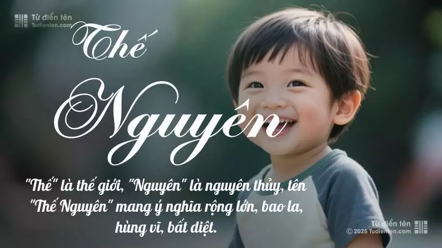 Tên Thế Nguyên mang đậm sắc thái nam tính, hầu như chỉ xuất hiện trong tên của bé trai.