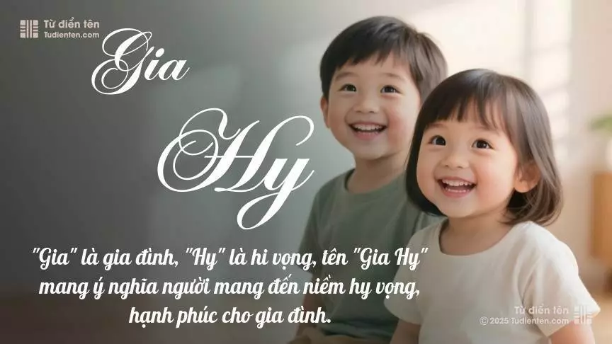 Tên Gia Hy hơi nghiêng về nam giới, nhưng vẫn có thể dùng cho cả bé trai và bé gái.