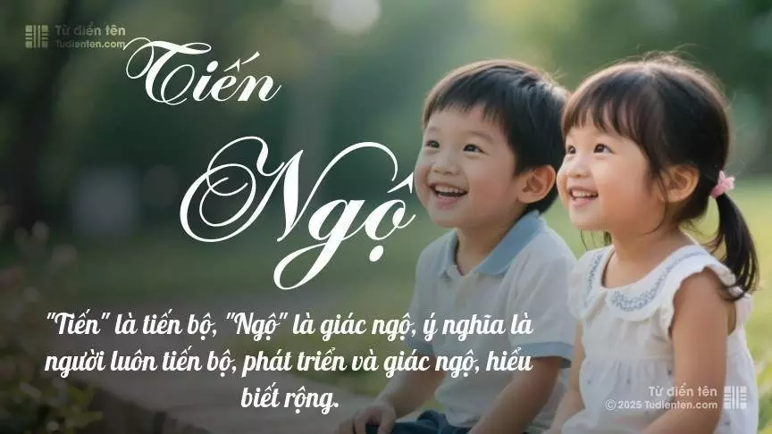 Tên Tiến Ngộ rất hiếm khi gặp, mang lại cảm giác độc biệt, mới lạ và cá tính.
