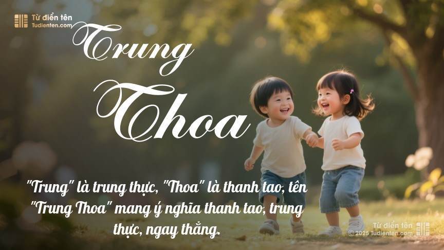 Ý nghĩa ngắn gọn của tên Trung Thoa
