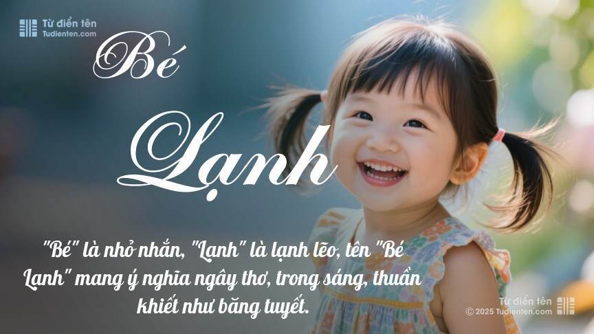 Ý nghĩa ngắn gọn của tên Bé Lạnh