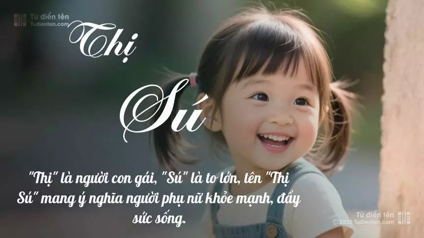 Tên Thị Sú mang đậm sắc thái nữ tính, hầu như chỉ xuất hiện trong tên của bé gái.