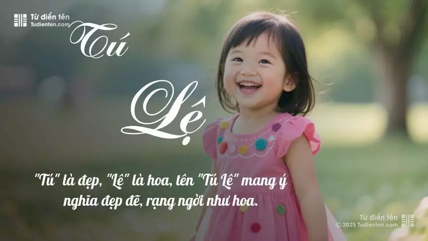 Tên Tú Lệ mang đậm sắc thái nữ tính, hầu như chỉ xuất hiện trong tên của bé gái.