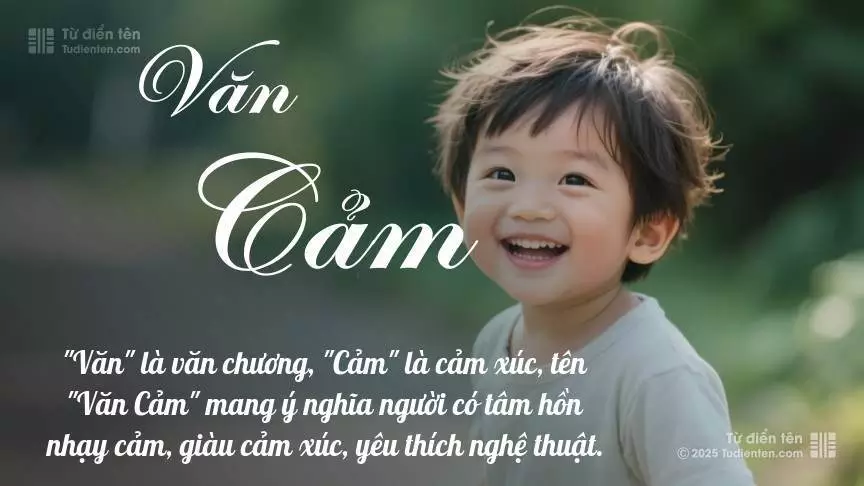 Tên Văn Cảm mang đậm sắc thái nam tính, hầu như chỉ xuất hiện trong tên của bé trai.