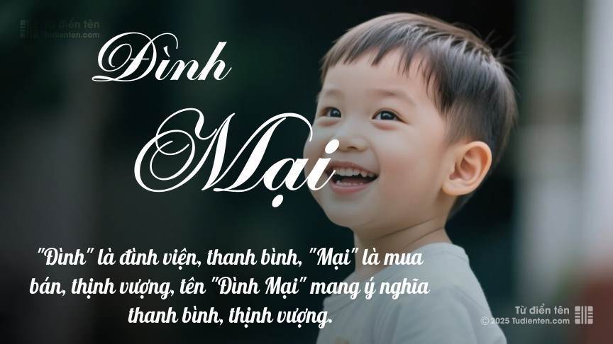 Ý nghĩa ngắn gọn của tên Đình Mại