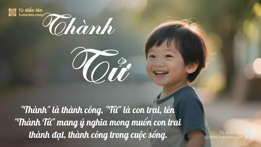 Tên Thành Tử mang đậm sắc thái nam tính, hầu như chỉ xuất hiện trong tên của bé trai.