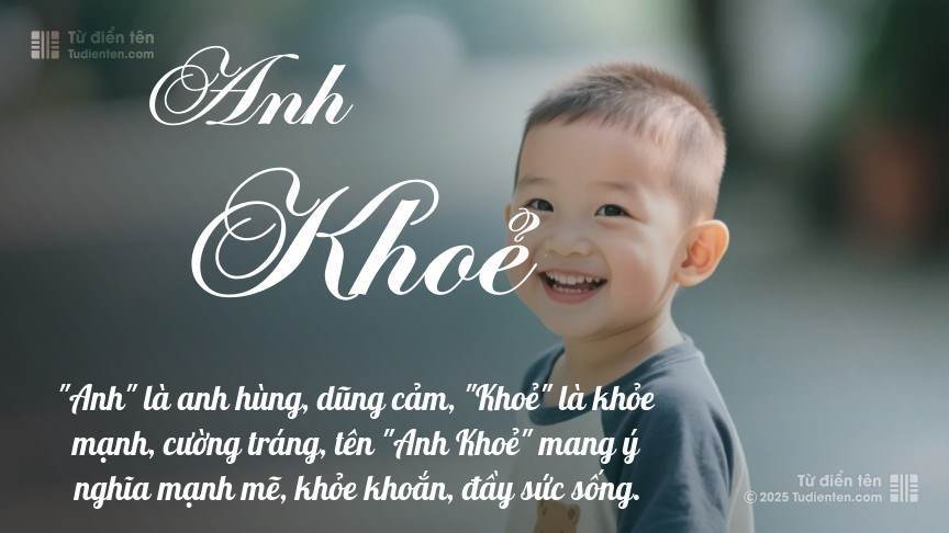 Ý nghĩa ngắn gọn của tên Anh Khoẻ