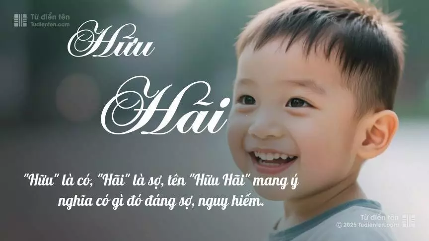Tên Hữu Hãi mang đậm sắc thái nam tính, hầu như chỉ xuất hiện trong tên của bé trai.