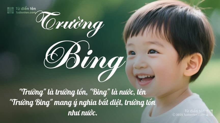 Ý nghĩa ngắn gọn của tên Trường Bing