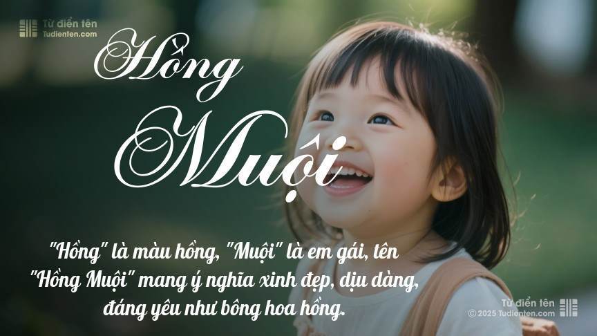 Ý nghĩa ngắn gọn của tên Hồng Muội