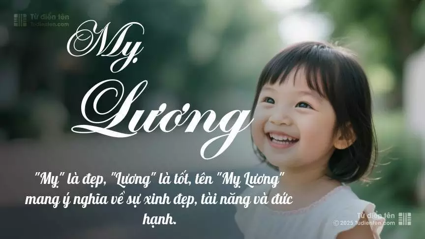 Tên Mỵ Lương mang đậm sắc thái nữ tính, hầu như chỉ xuất hiện trong tên của bé gái.