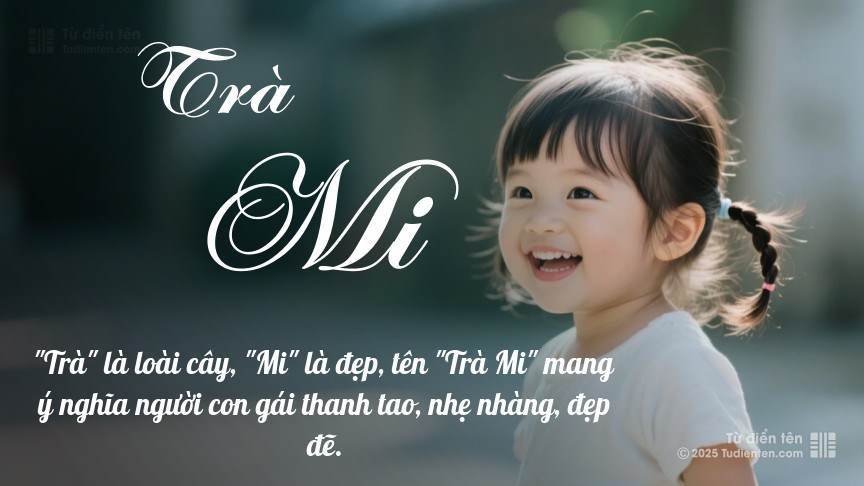Ý nghĩa ngắn gọn của tên Trà Mi