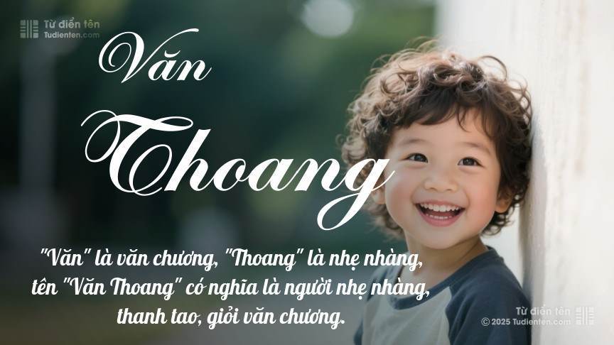 Ý nghĩa ngắn gọn của tên Văn Thoang