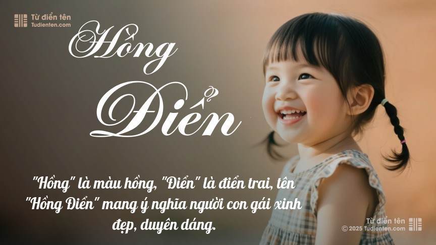 Ý nghĩa ngắn gọn của tên Hồng Điển