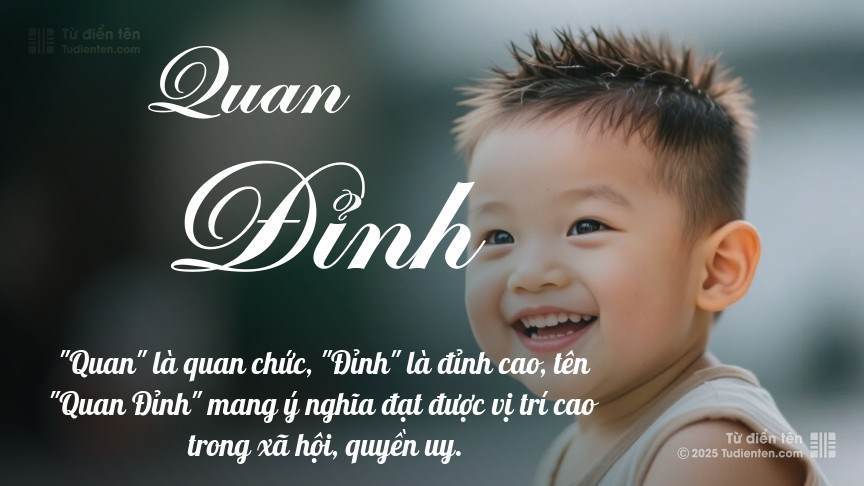 Ý nghĩa ngắn gọn của tên Quan Đỉnh