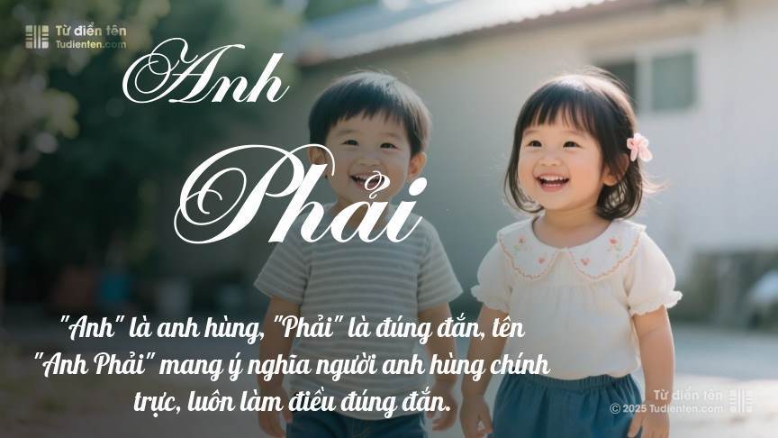 Ý nghĩa ngắn gọn của tên Anh Phải
