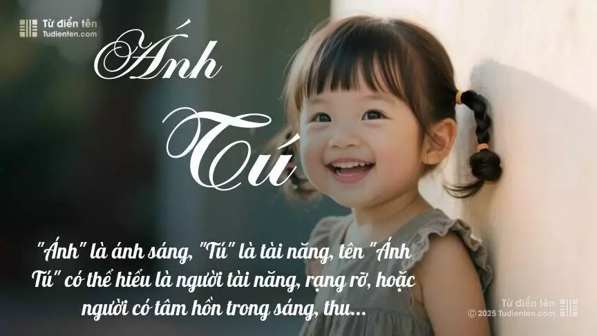 Tên Ánh Tú mang đậm sắc thái nữ tính, hầu như chỉ xuất hiện trong tên của bé gái.