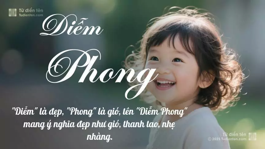 Tên Diễm Phong mang đậm sắc thái nữ tính, hầu như chỉ xuất hiện trong tên của bé gái.