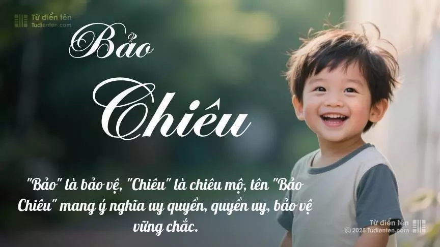 Tên Bảo Chiêu thiên về bé trai, thường gợi lên sự mạnh mẽ và nam tính.