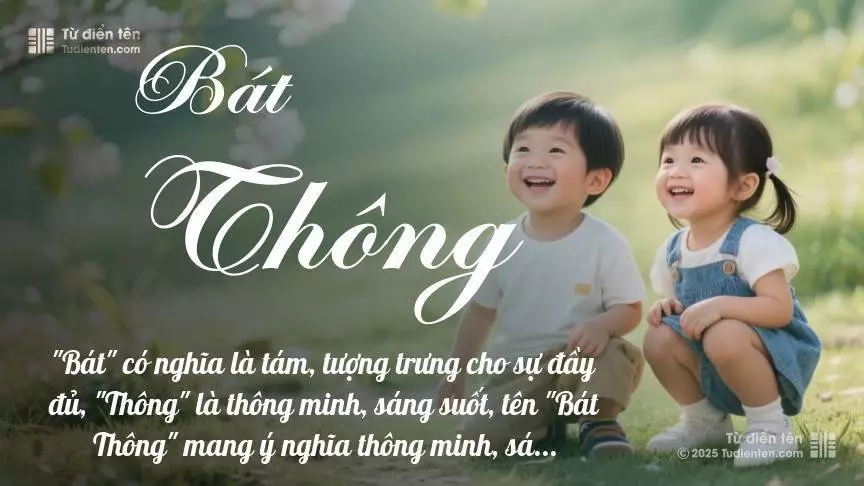 Tên Bát Thông rất hiếm khi gặp, mang lại cảm giác độc biệt, mới lạ và cá tính.