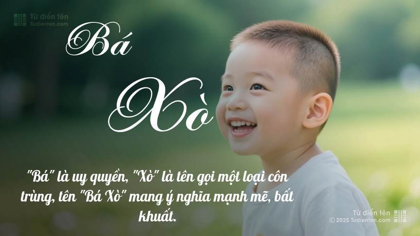 Ý nghĩa ngắn gọn của tên Bá Xò