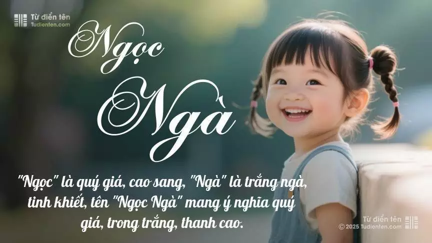 Tên Ngọc Ngà rất nữ tính, gần như luôn được đặt cho bé gái.