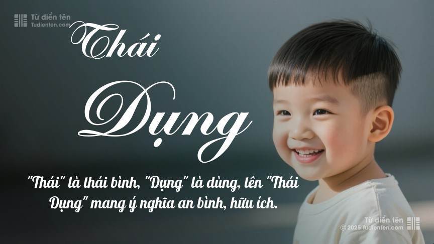 Ý nghĩa ngắn gọn của tên Thái Dụng