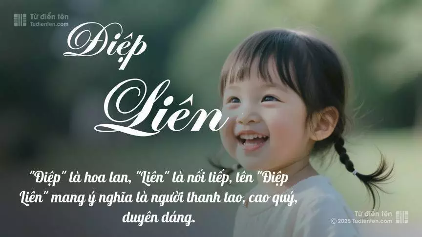 Tên Điệp Liên mang đậm sắc thái nữ tính, hầu như chỉ xuất hiện trong tên của bé gái.