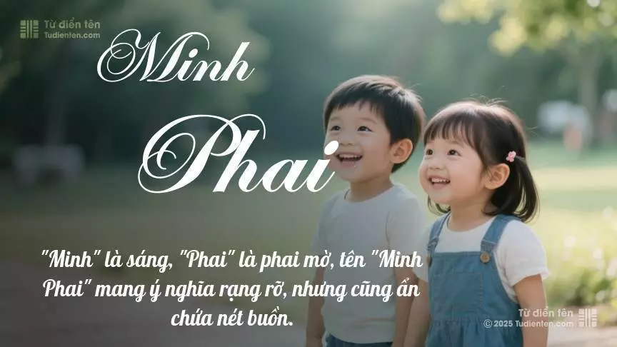 Tên Minh Phai rất hiếm khi gặp, mang lại cảm giác độc biệt, mới lạ và cá tính.