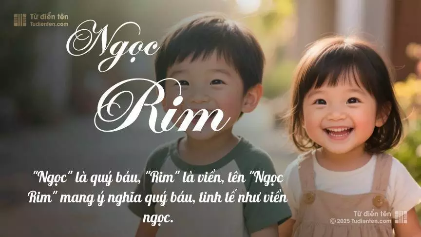 Tên Ngọc Rim rất hiếm khi gặp, mang lại cảm giác độc biệt, mới lạ và cá tính.