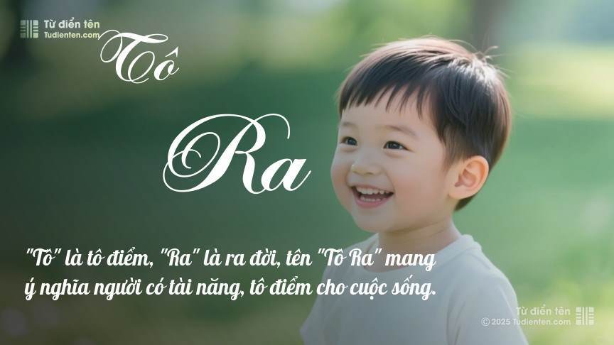 Ý nghĩa ngắn gọn của tên Tô Ra