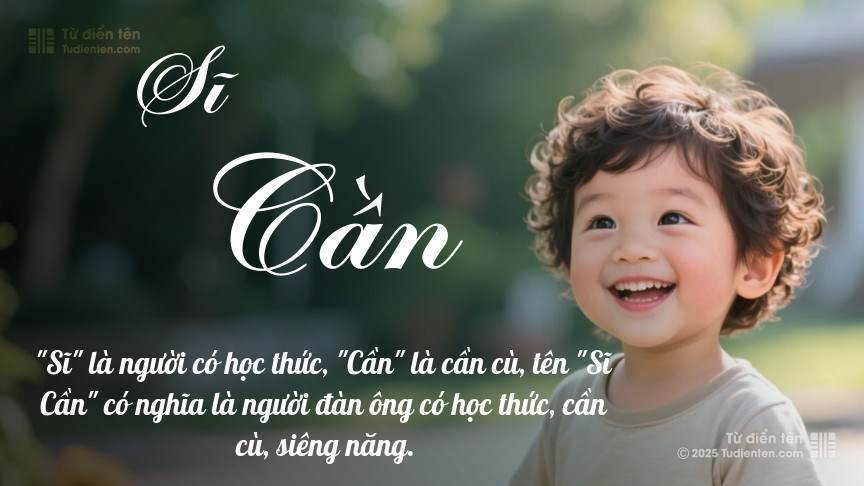 Ý nghĩa ngắn gọn của tên Sĩ Cần