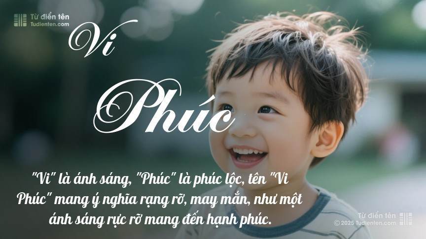 Ý nghĩa ngắn gọn của tên Vi Phúc