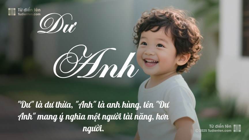 Ý nghĩa ngắn gọn của tên Dư Anh