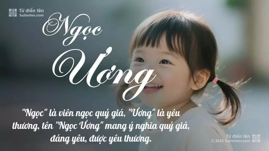 Tên Ngọc Ương mang đậm sắc thái nữ tính, hầu như chỉ xuất hiện trong tên của bé gái.