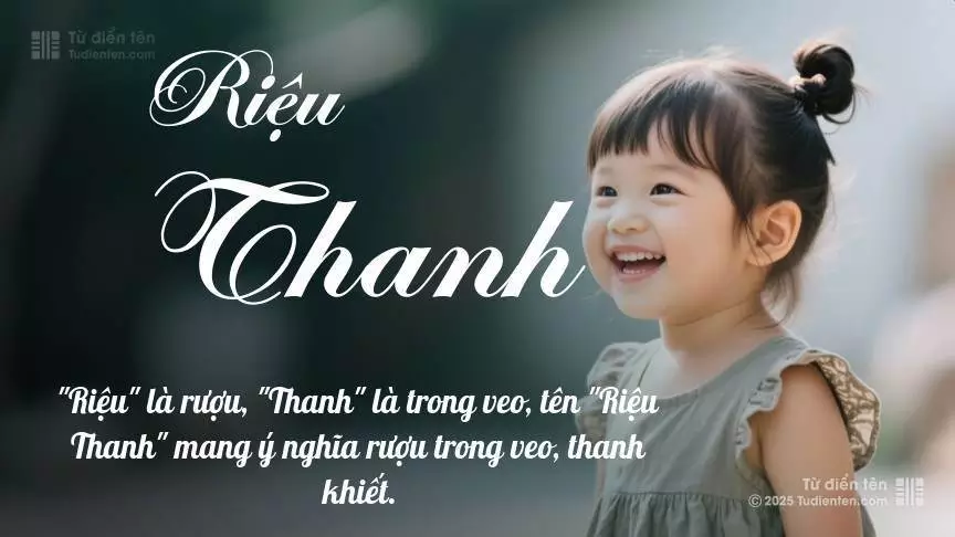 Tên Riệu Thanh phổ biến hơn ở bé gái, thường gợi lên sự dịu dàng.