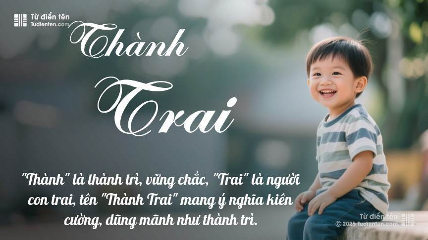 Ý nghĩa ngắn gọn của tên Thành Trai