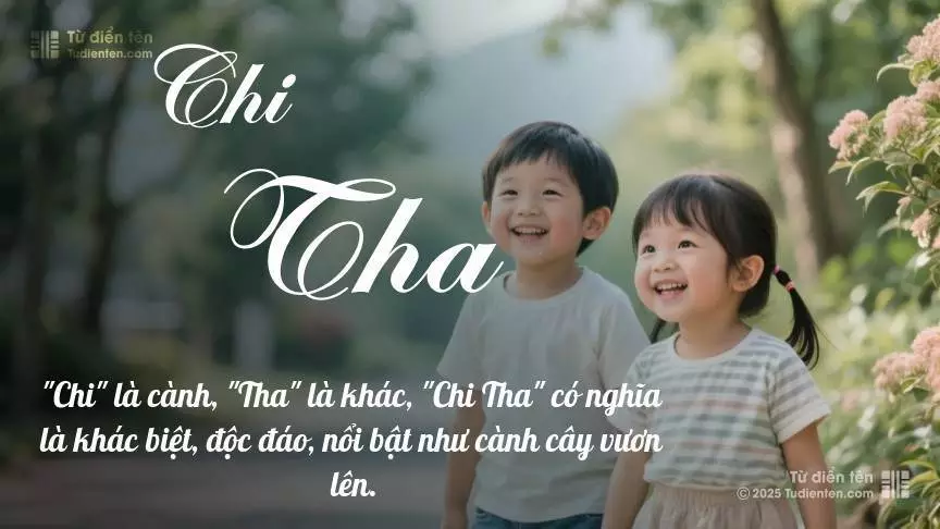 Tên Chi Tha rất hiếm khi gặp, mang lại cảm giác độc biệt, mới lạ và cá tính.