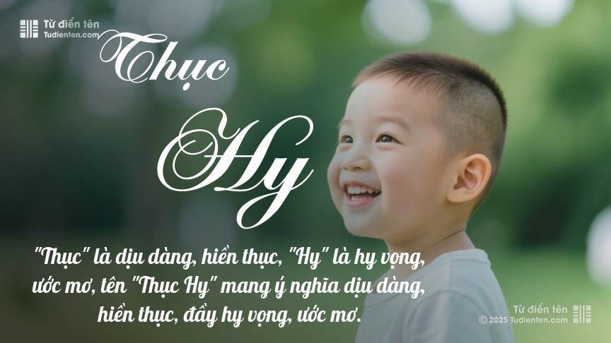 Ý nghĩa ngắn gọn của tên Thục Hy